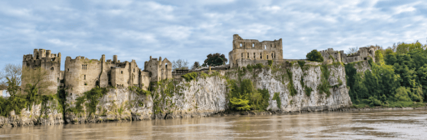 CHEPSTOW CASTLE - Discover Chepstow Castle in Wales, from its Norman origins in 1067 to Civil War sieges, ancient castle doors and fascinating medieval history.