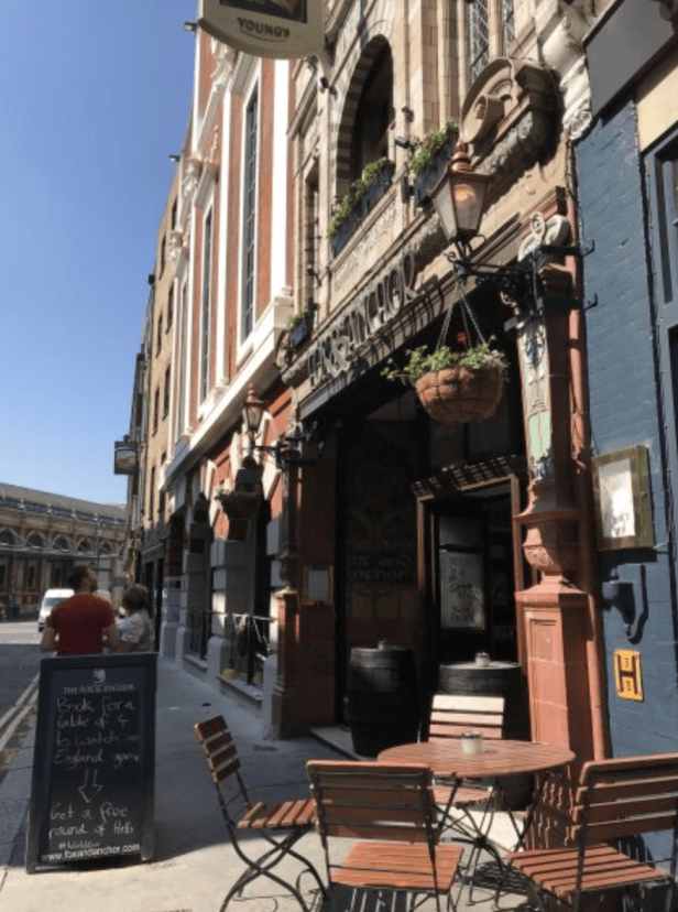 london the old mitre pub outside