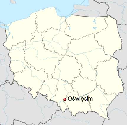 Oświęcim - Map