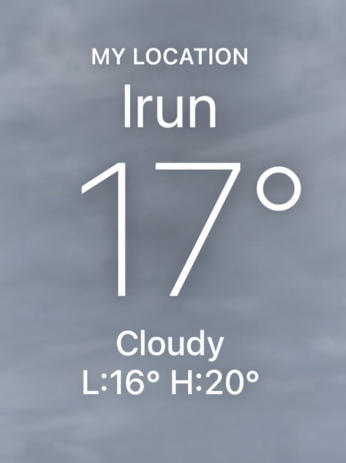 Irun weather 