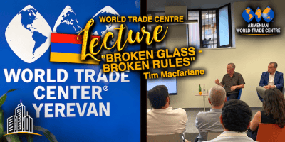 TITLE - BROKEN GLASS WORLD TRADE CENTRE -YEREVAN LECTURE
