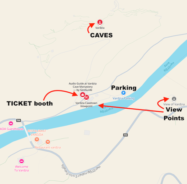 MAP - VARDZIA INFO MAP